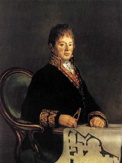 Francisco de goya y Lucientes Portrait of Juan Antonio Cuervo oil painting image